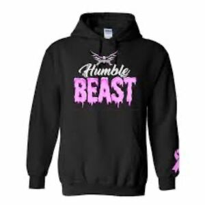 Humble Beast Black and Pink Hoodie